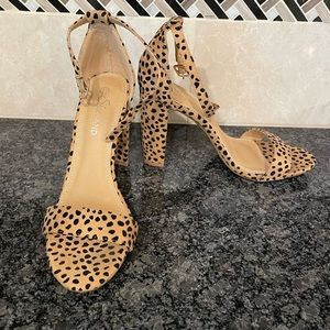 Size 7.5 Women’s 3.75” cheetah print heels